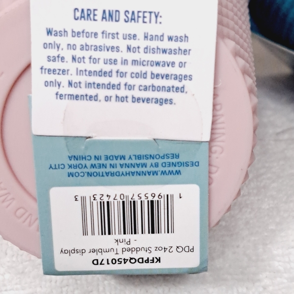 New Teal Manna 24oz Studded Tumbler Cold Cup With Reusable Straw - Picture 6 of 13